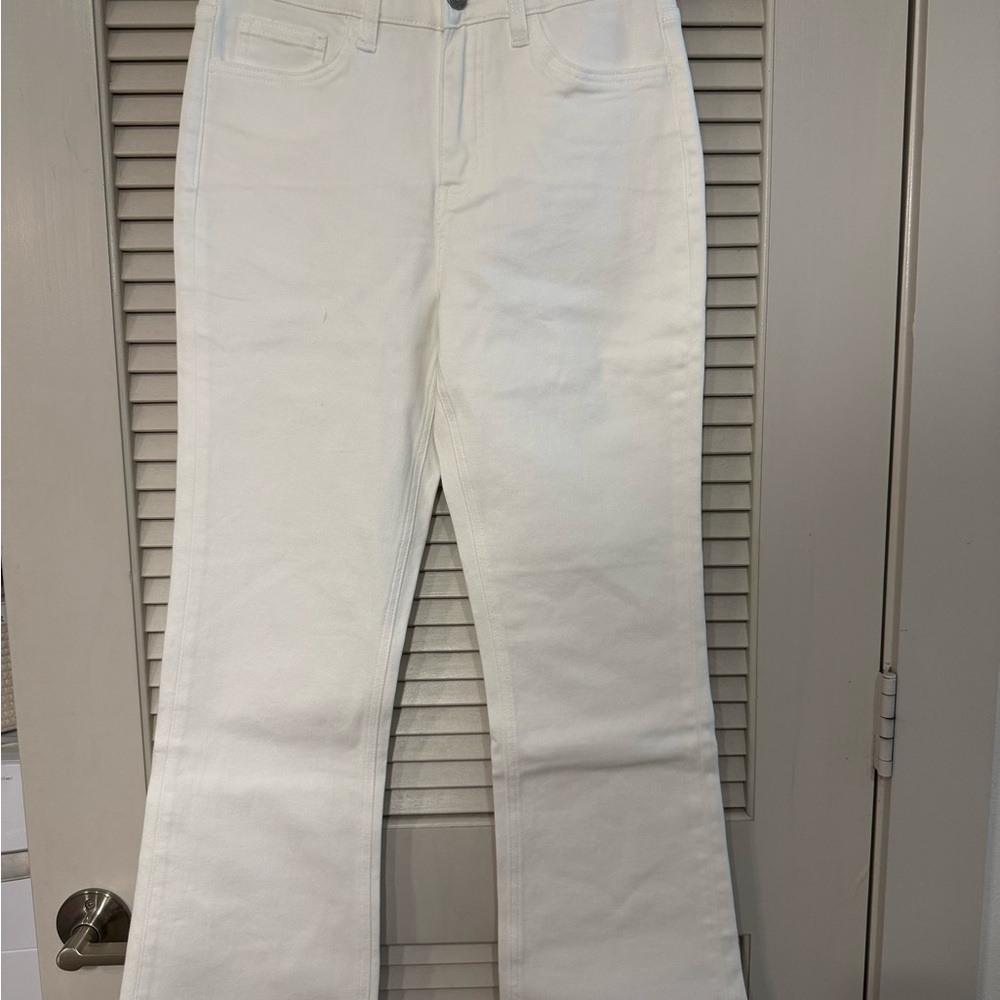 Bayeas White Flared Jeans (Size:27)